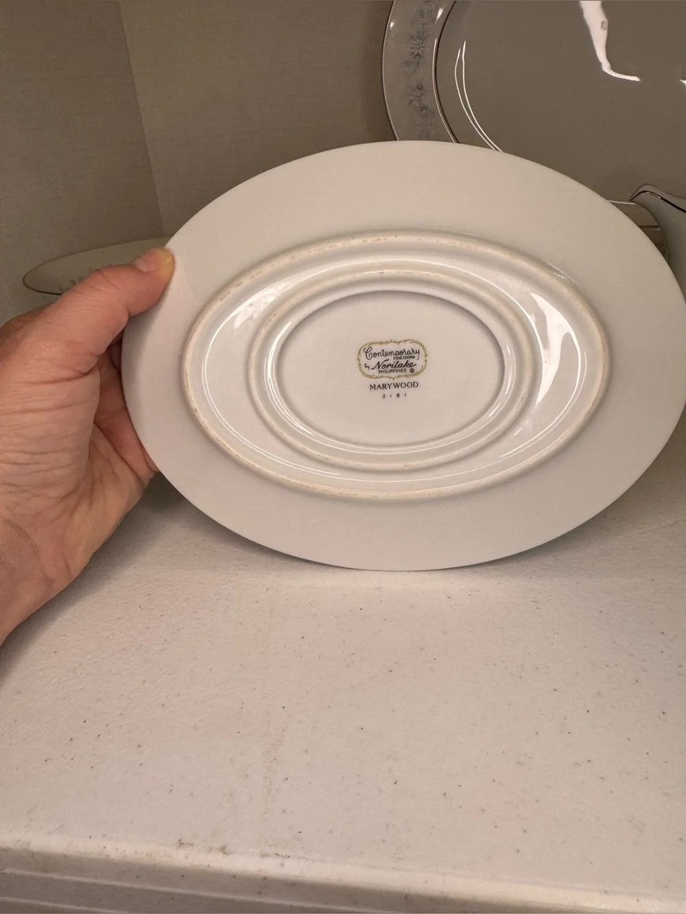 Noritake Marywood 2181 Oval Serving Bowl & Platter, Sugar & Creamer & S&P